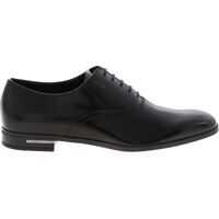 Pantofi eleganti Prada Black Oxford In Brushed Leather