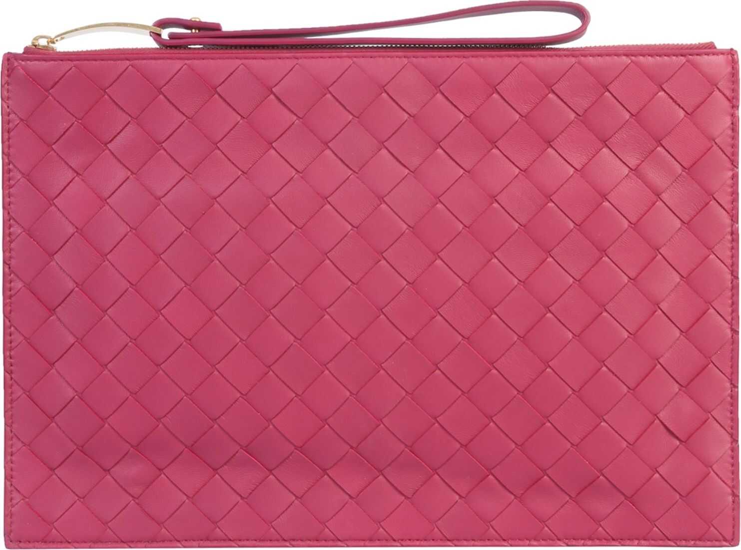 Bottega Veneta Medium Clutch Bag BORDEAUX