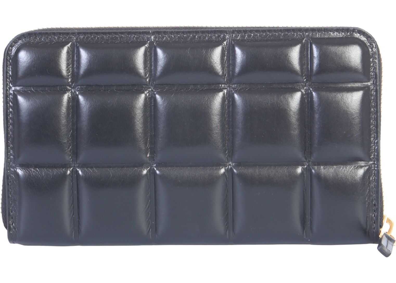 Bottega Veneta Medium Wallet With Zip BLACK