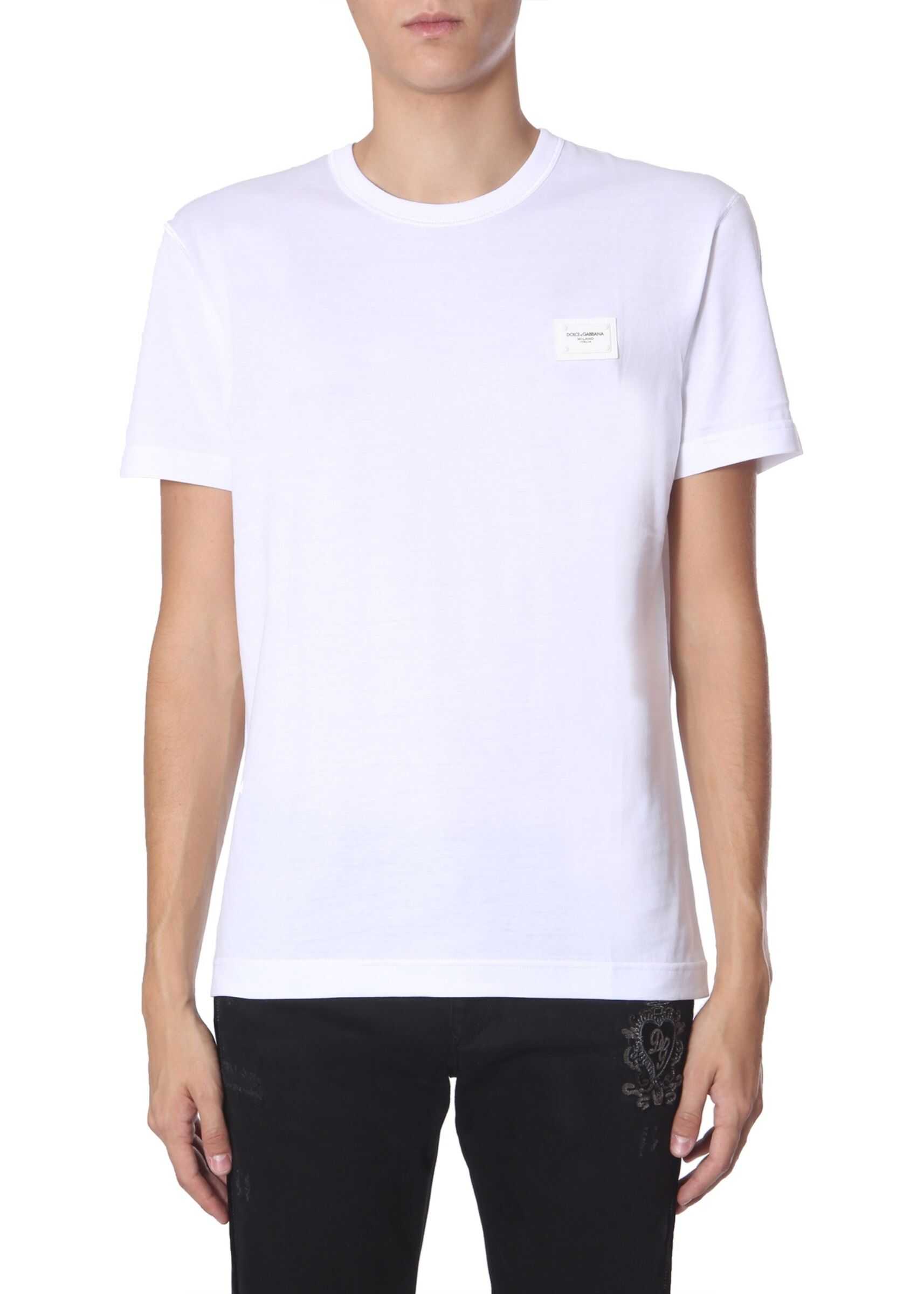 Dolce & Gabbana Round Neck T-Shirt WHITE
