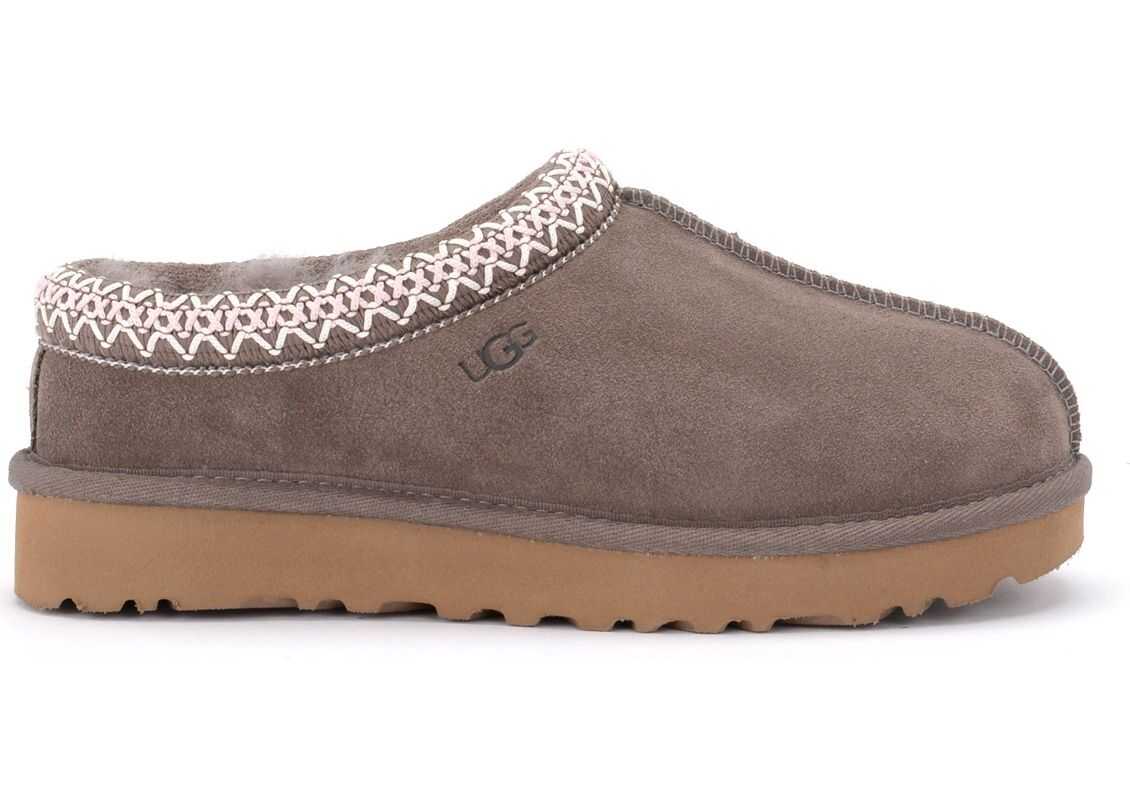 UGG Tasman Slipper In Brown Suede Leather Brown