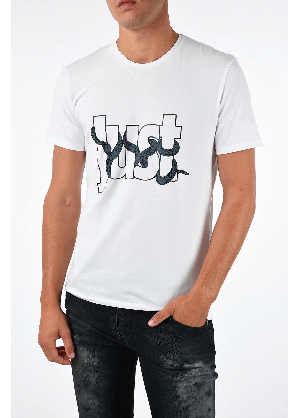Just Cavalli Embroidered T-shirt WHITE