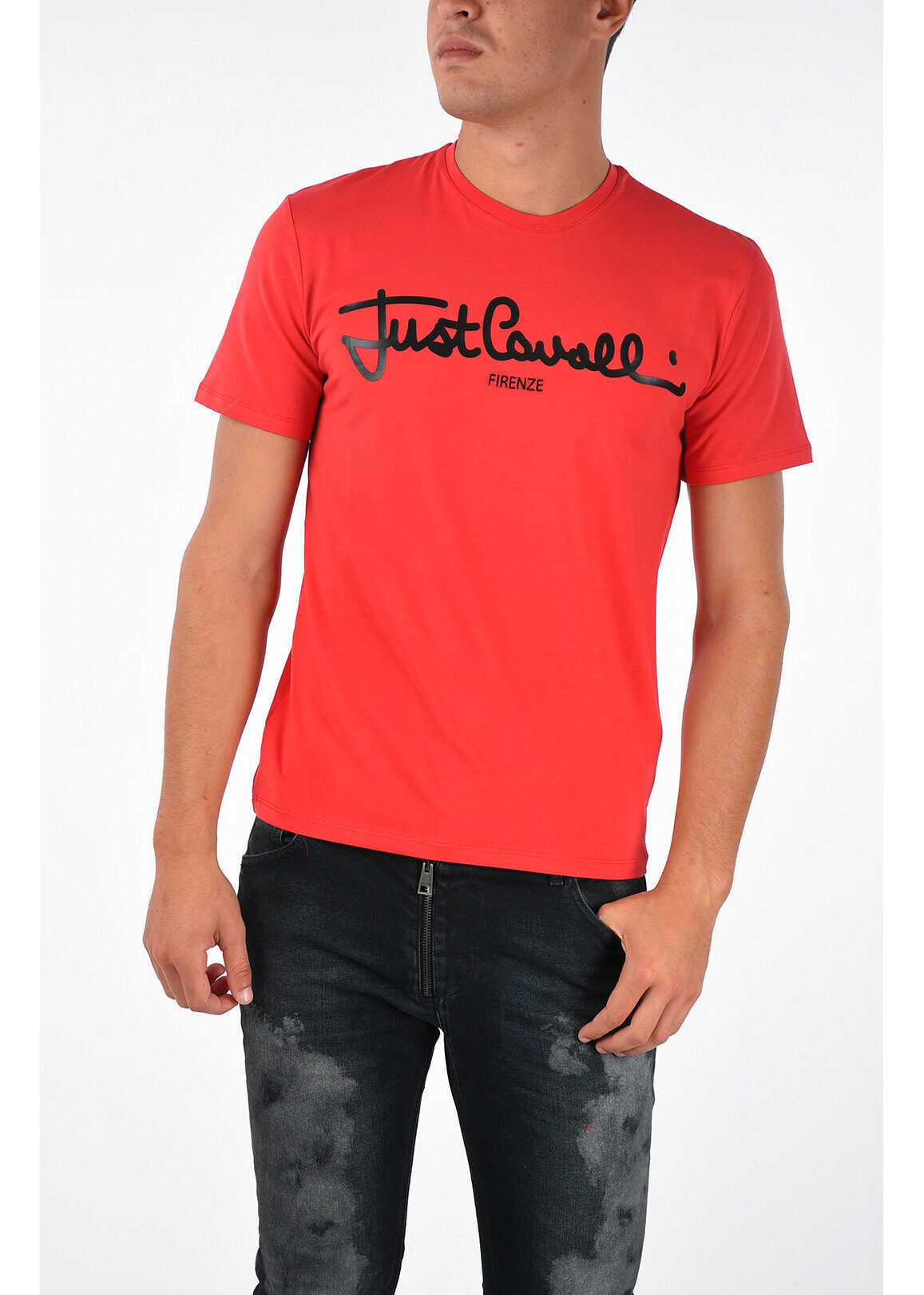 Just Cavalli Printed T-shirt RED
