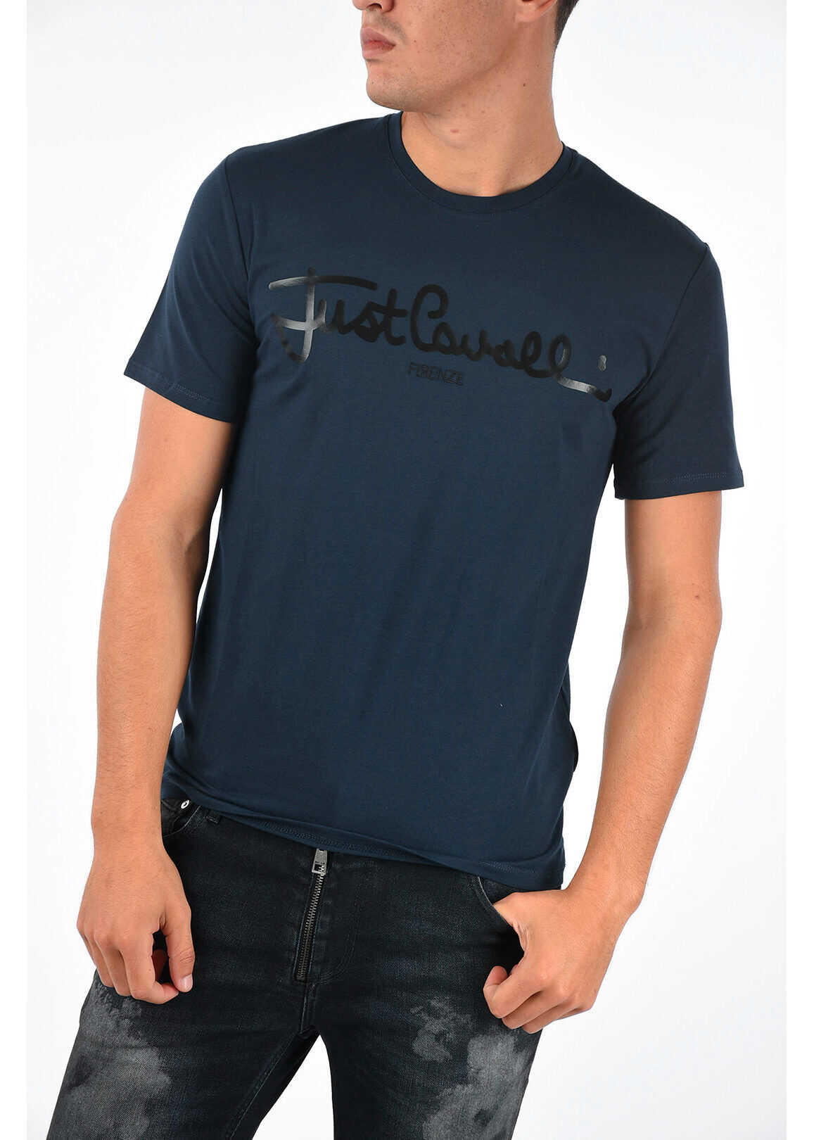 Just Cavalli Printed T-shirt BLUE