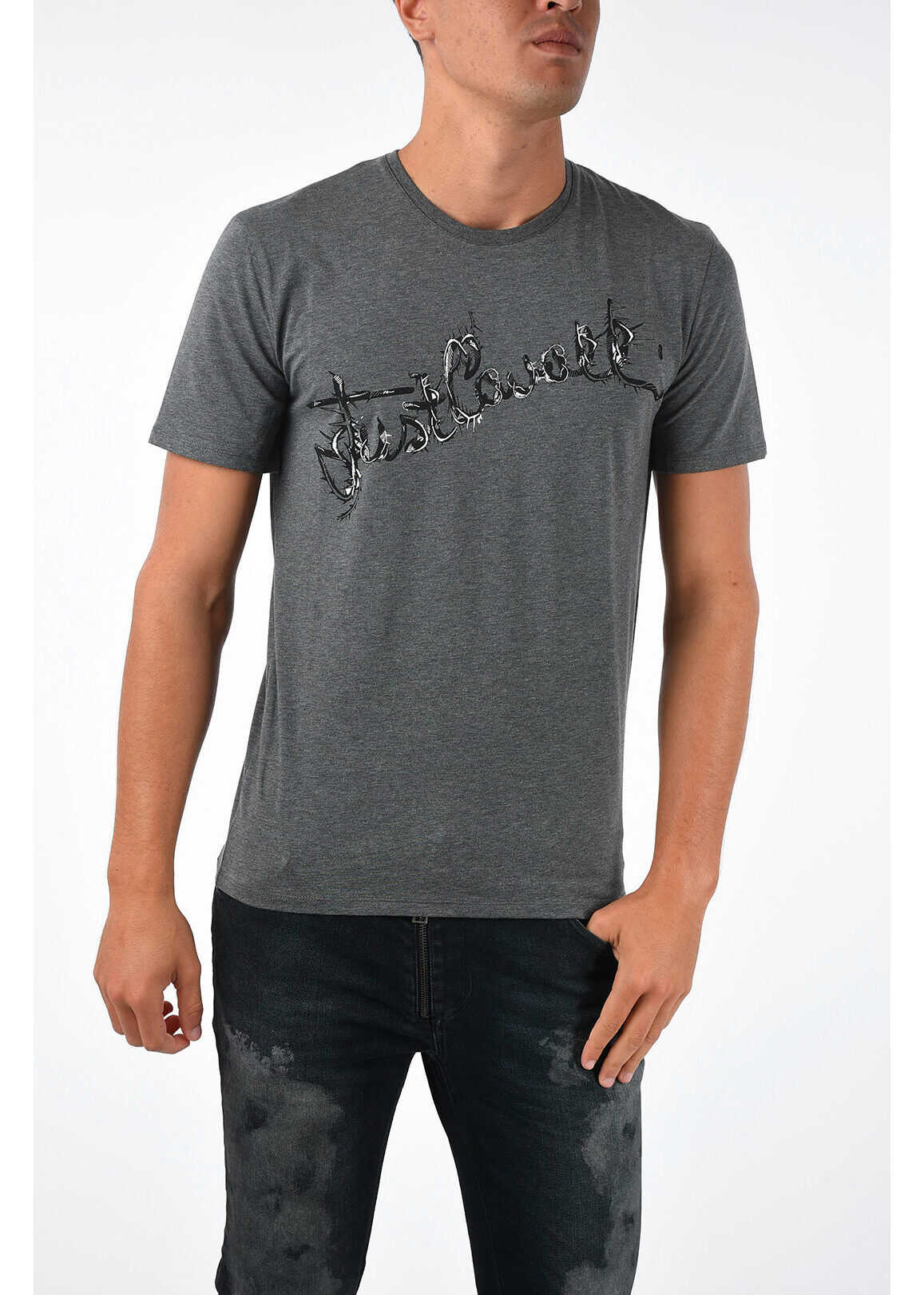 Just Cavalli Printed T-shirt GRAY
