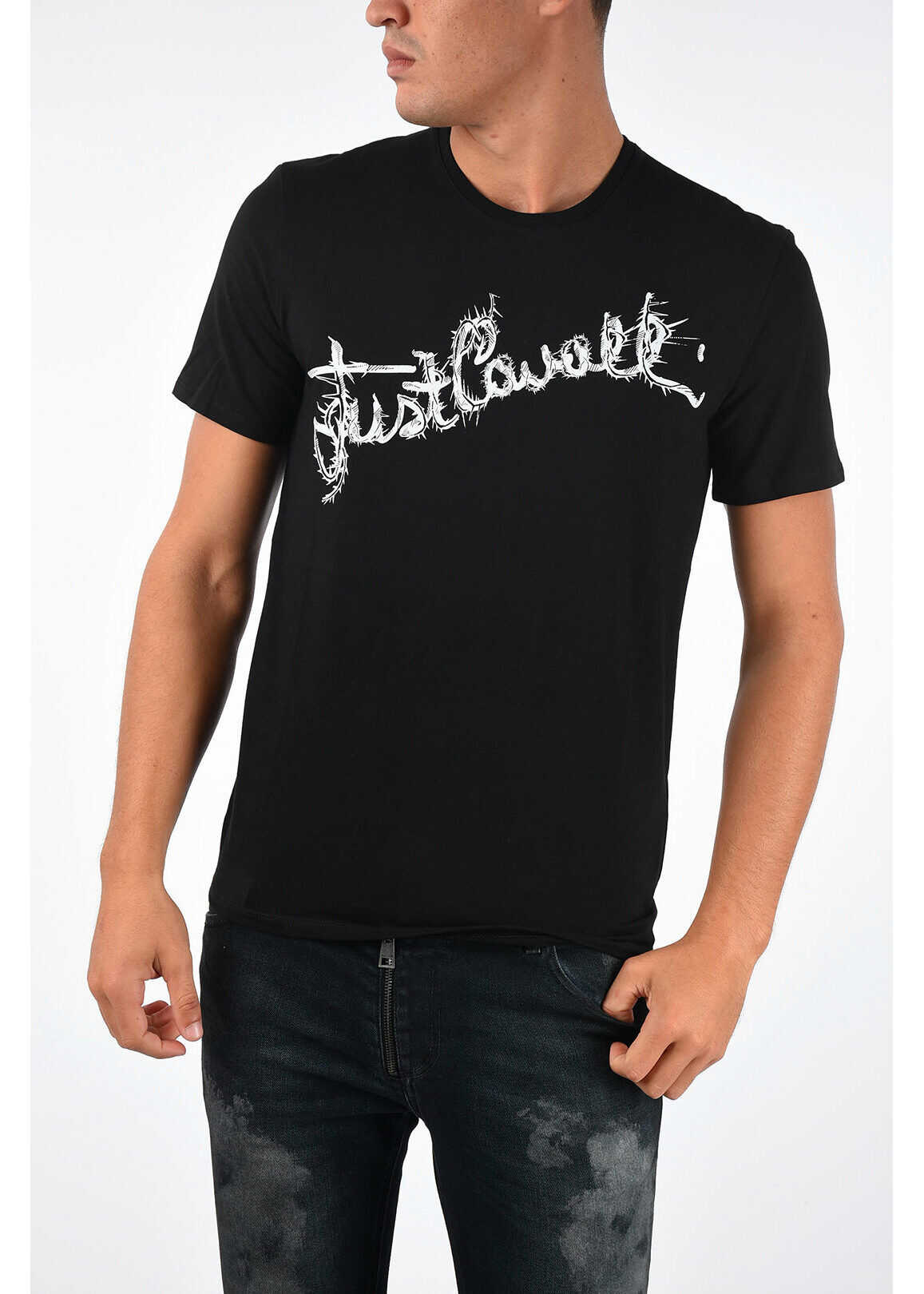 Just Cavalli Printed T-shirt BLACK