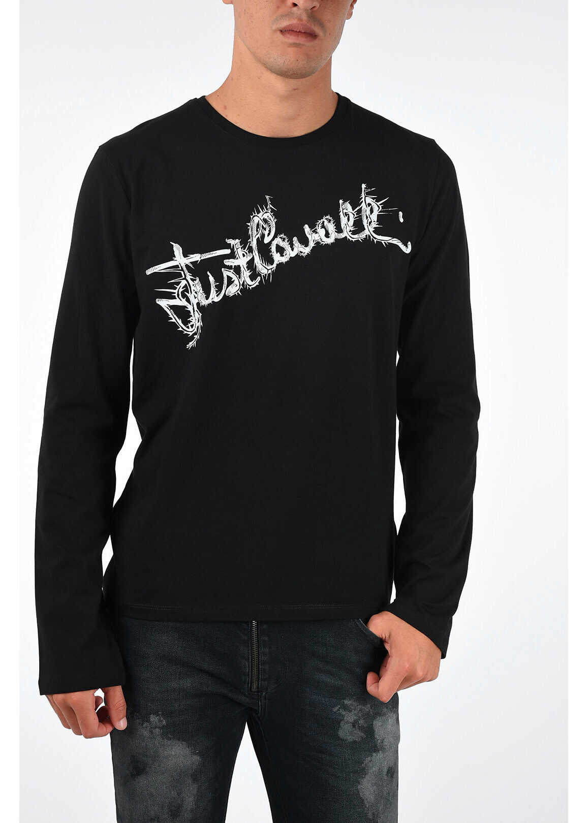 Just Cavalli Printed T-shirt BLACK