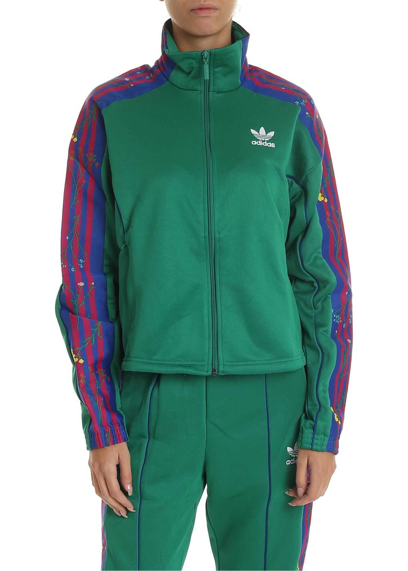 Bluza adidas Adidas Orginals Track Sweatshirt In Green Green