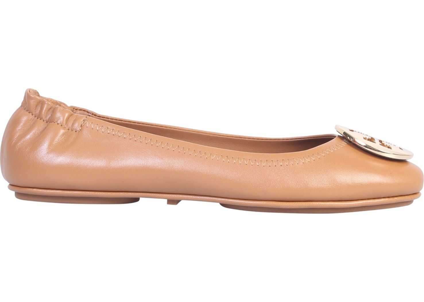 Tory Burch Minnie Travel Ballerina BROWN