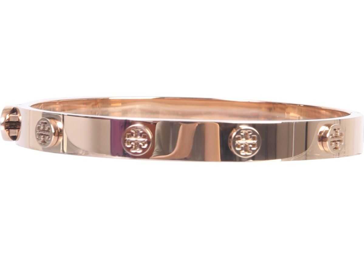 Tory Burch Logo Stud Hinge Bracelet PINK