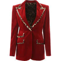 Sacouri elegante Velvet Blazer With Animalier Hems Femei