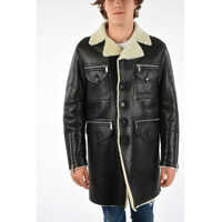 Paltoane Single Breasted Shearling Coat Barbati