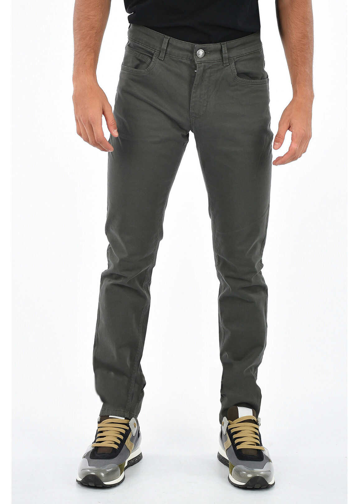 Fay regular fit chinos DARK GRAY