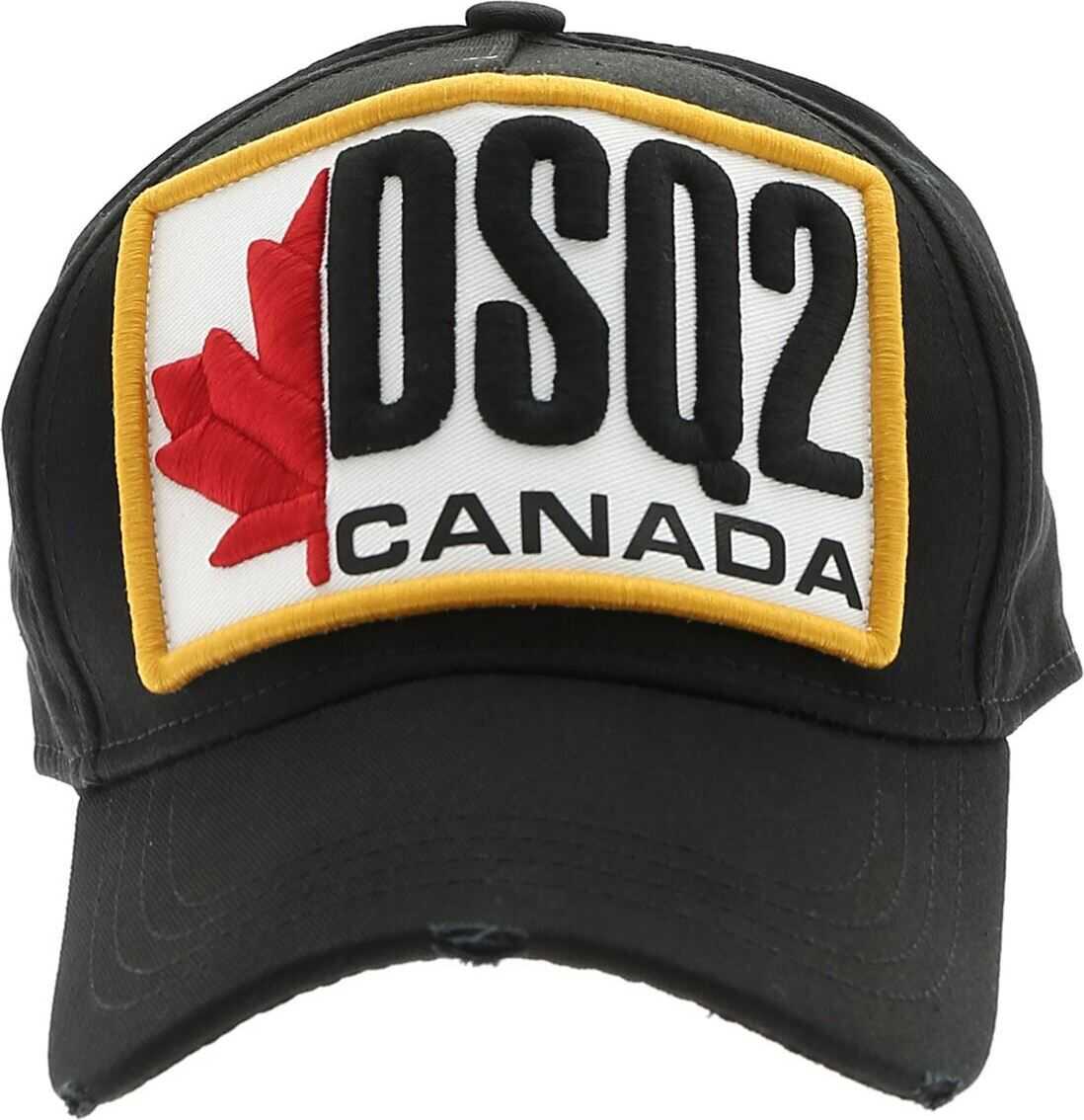 DSQUARED2 Dsq2 Patch Cap In Black Black