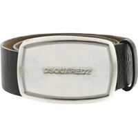 Curele Logo Buckle Belt In Black Barbati