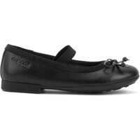Balerini casual Geox Junior Plie - Czarne Skórzane