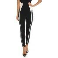 Pantaloni casual Slim Fit Trousers In Nude Green And Black Color Femei