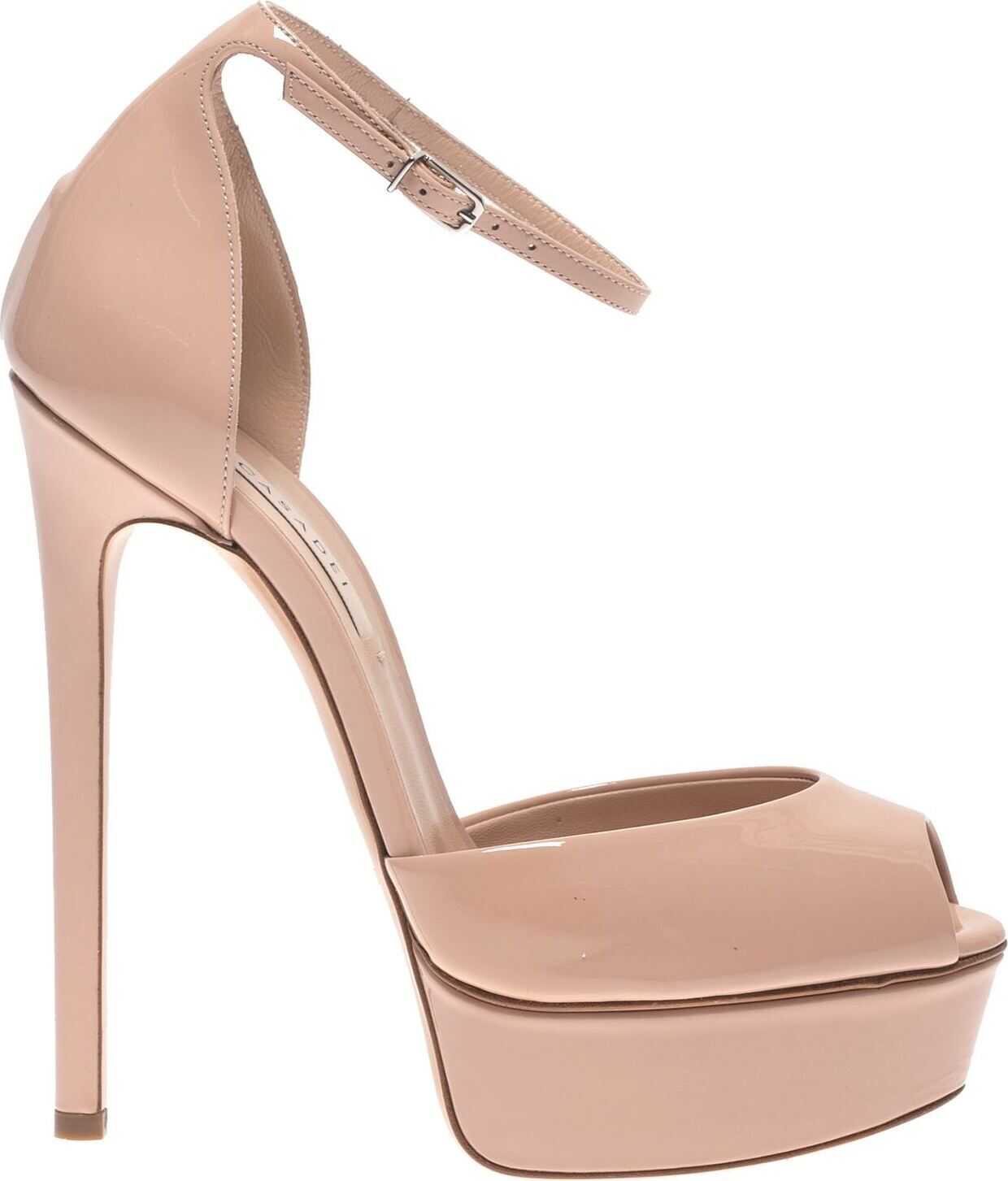 Casadei Anckle Strap Pumps In Powder Pink Pink