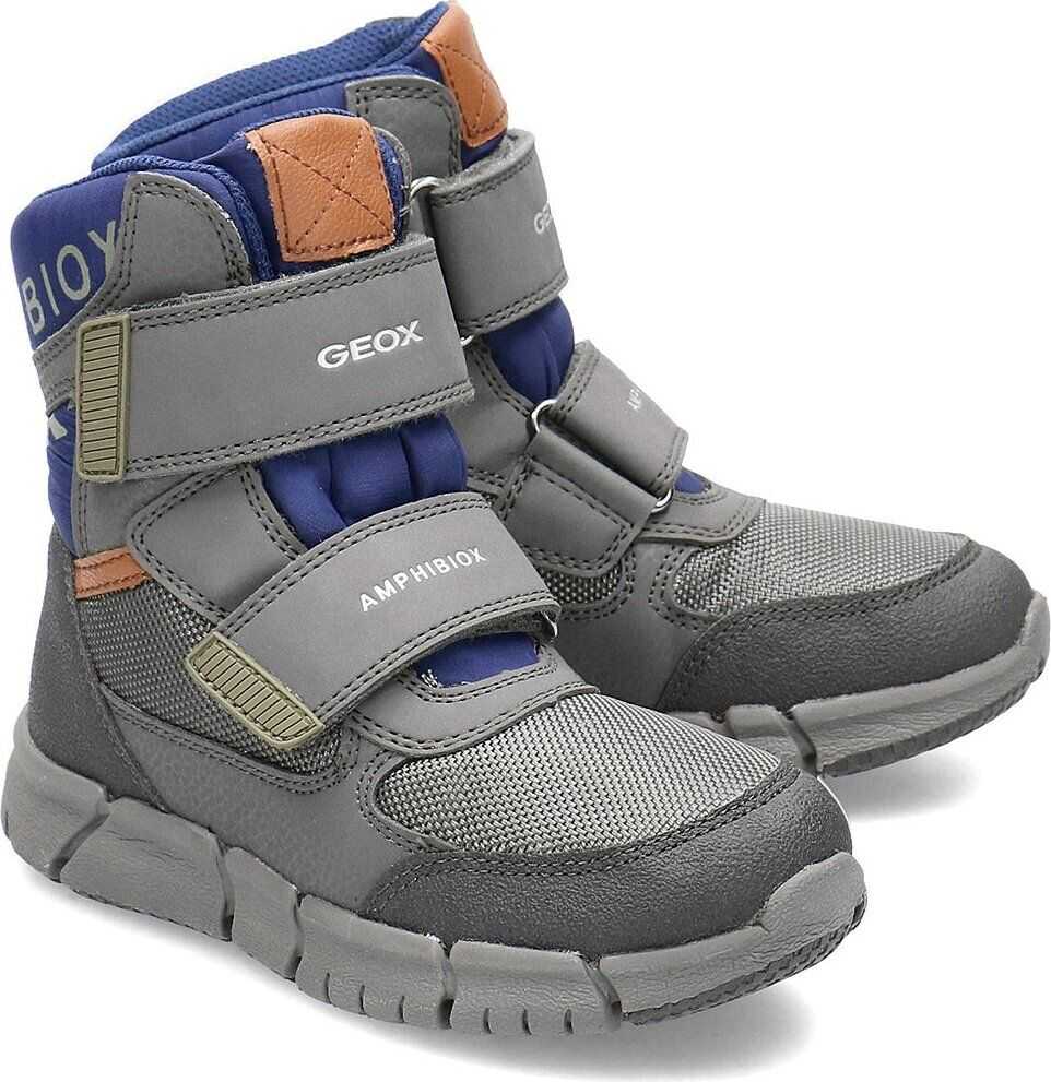 Cizma Geox Junior Flexyper Szary