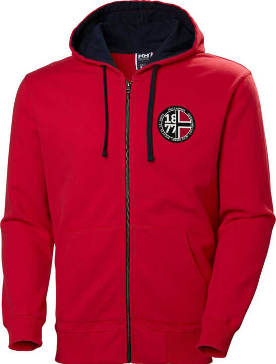 Bluza Helly Hansen 1877 Full Zip Hoodie Red