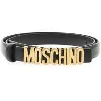 Curele Black Belt With Moschino Logo Femei