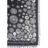 Fulare Button Night Skull Printed Scarf Femei