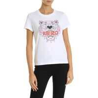 Tricouri Tiger Classic T-Shirt In White Femei