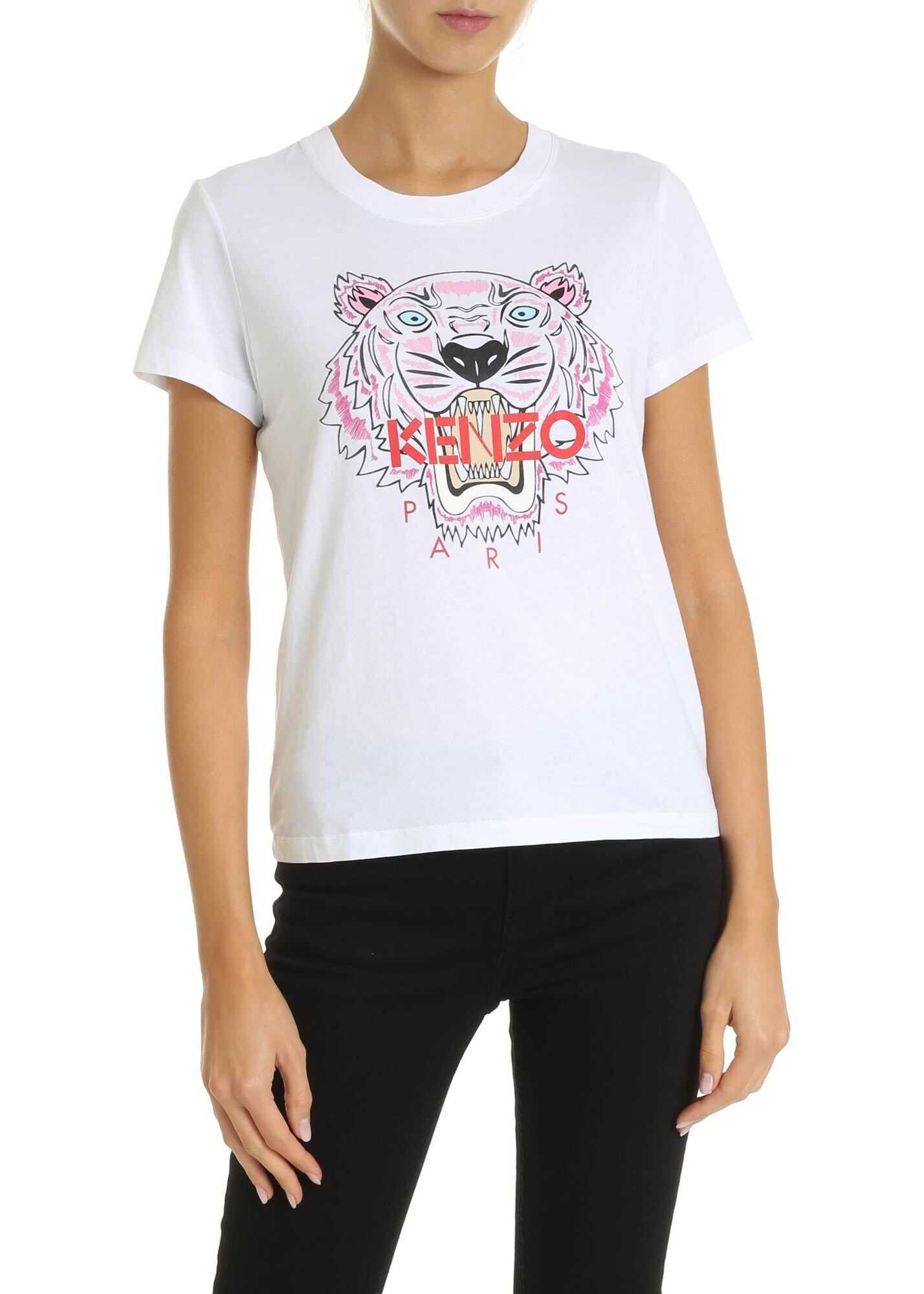 Kenzo Tiger Classic T-Shirt In White White