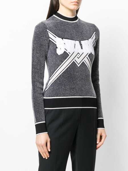 Pulovere Off-White Cropped Sweater CHARCOAL Femei (BM 7113938) 3