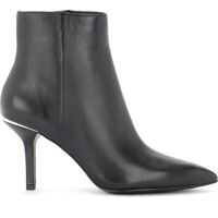 Pantofi cu toc Ankle Boots By Michael Kors Katerina Made Of Black Leather Femei