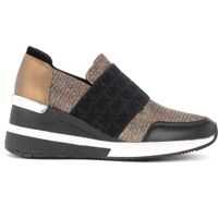 Sneakers Slip On Michael Kors Felix In Bronze-Colored Mesh Fabric Femei