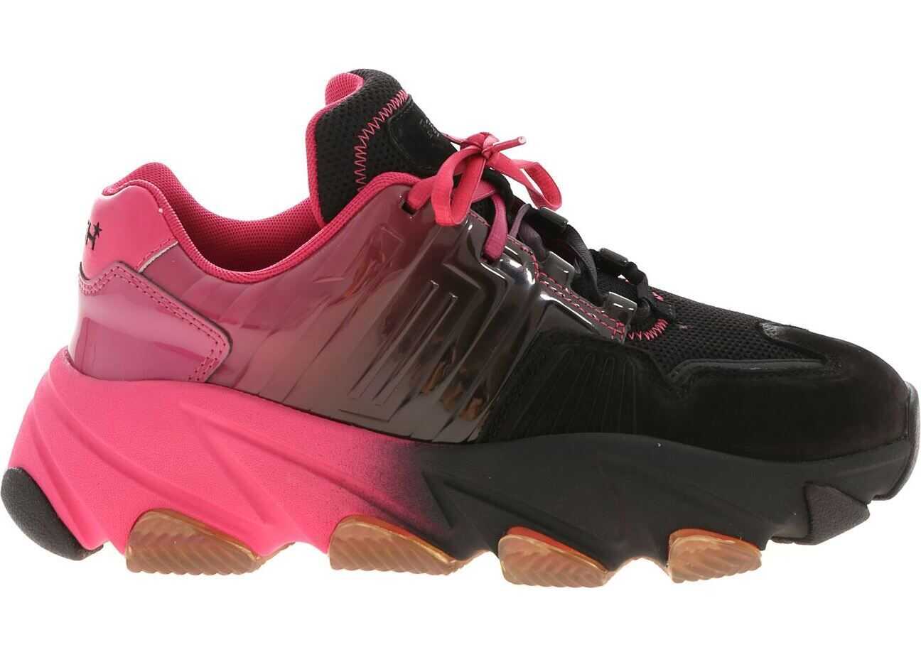 ASH Extasy Sneakers In Black And Fuchsia Black