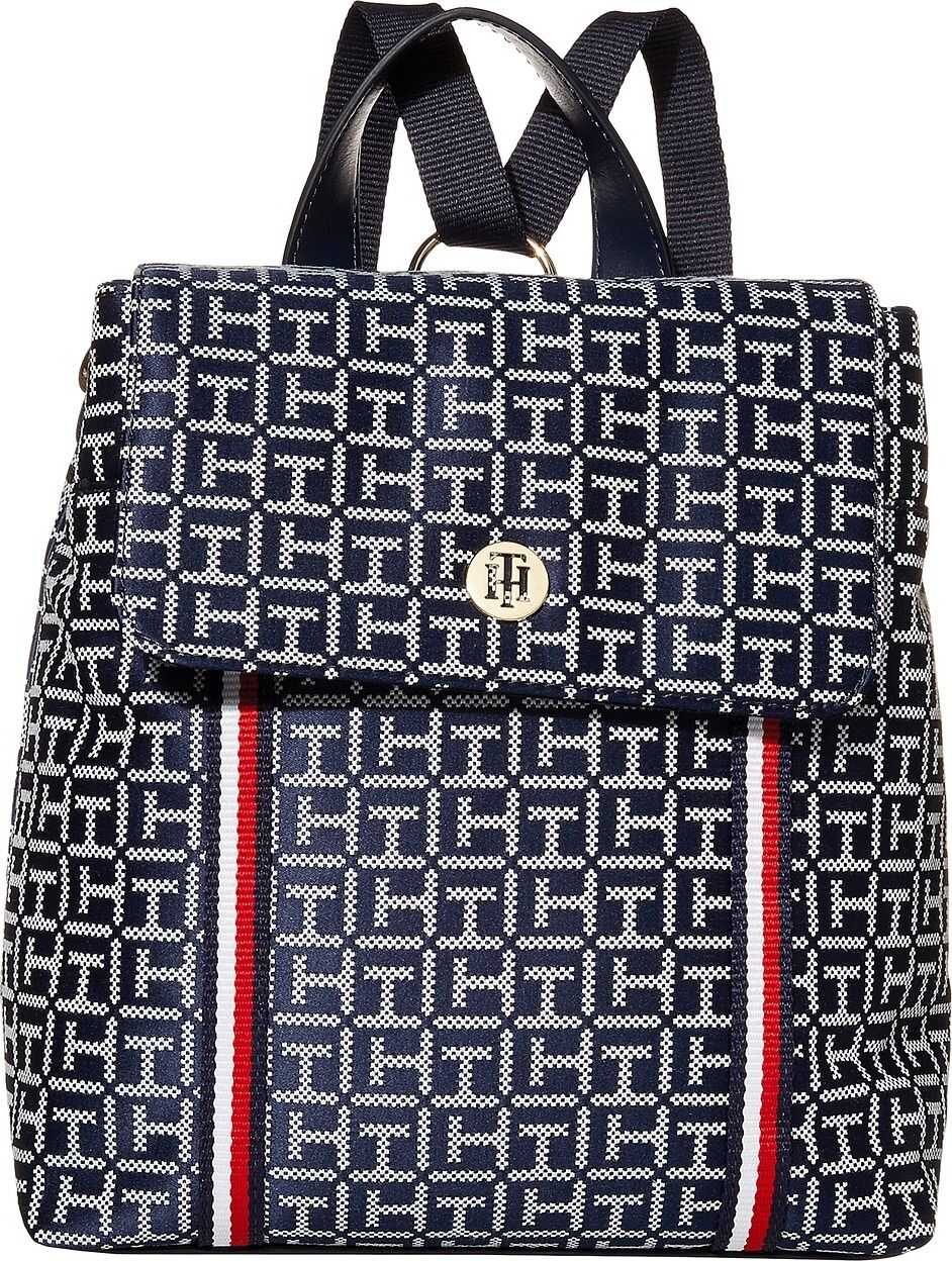 Tommy Hilfiger Amber Jacquard Backpack Navy/White