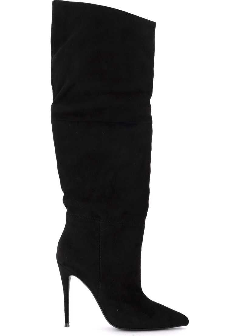 Cizma Steve Madden Dakota Boot In Black Suede Black