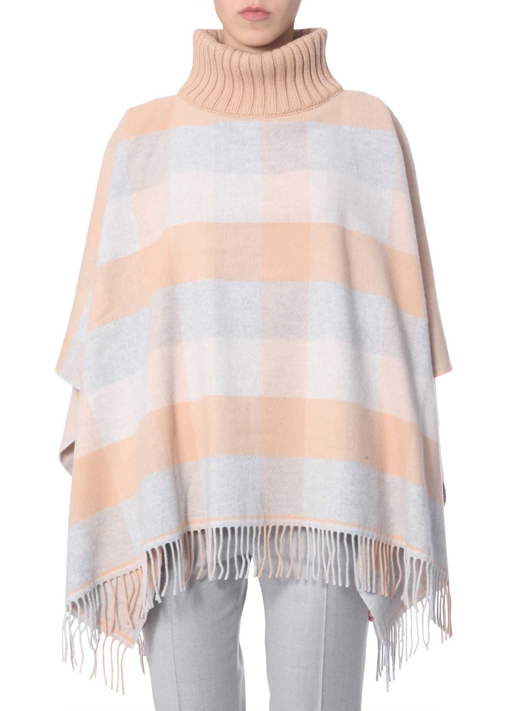 Fabiana Filippi Cape With Fringes BEIGE