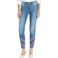 Blugi skinny Embroidered Ankle Tribeca Skinny in Sky Femei