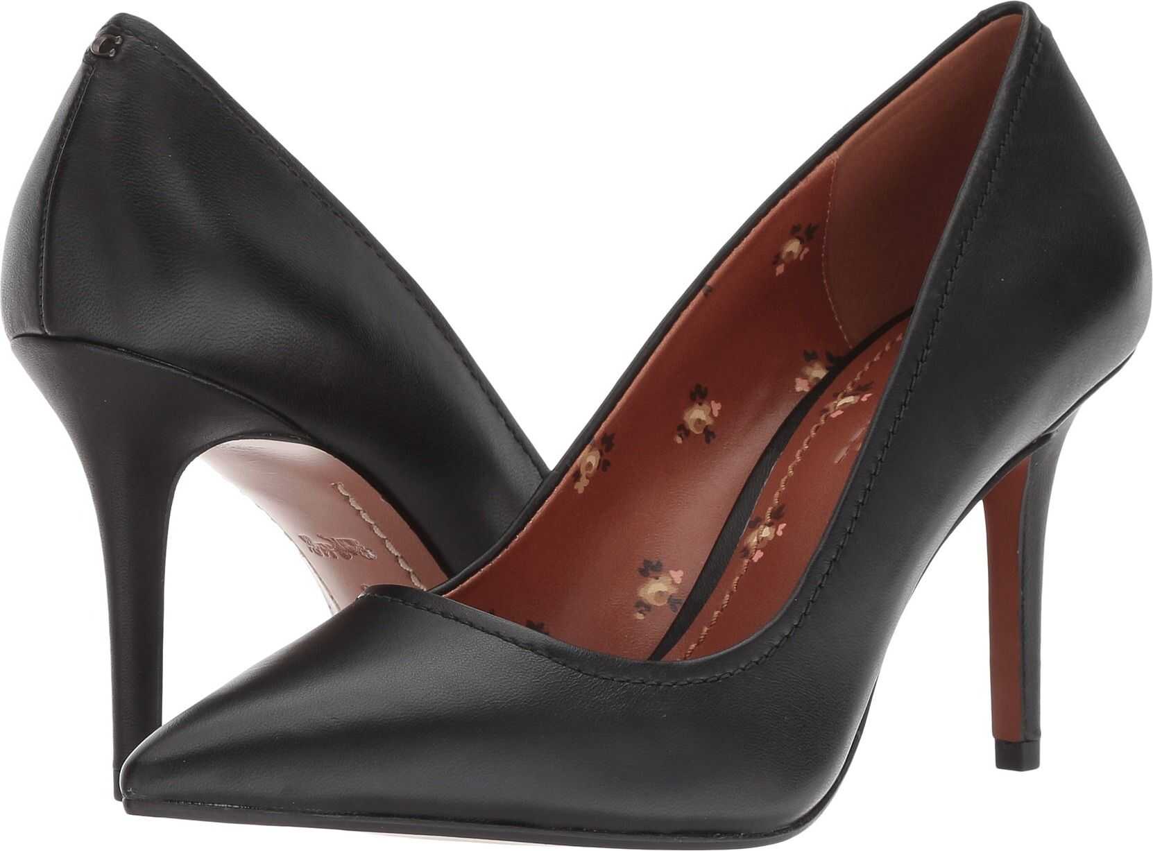 COACH Waverly Leather Pump (85mm) Black