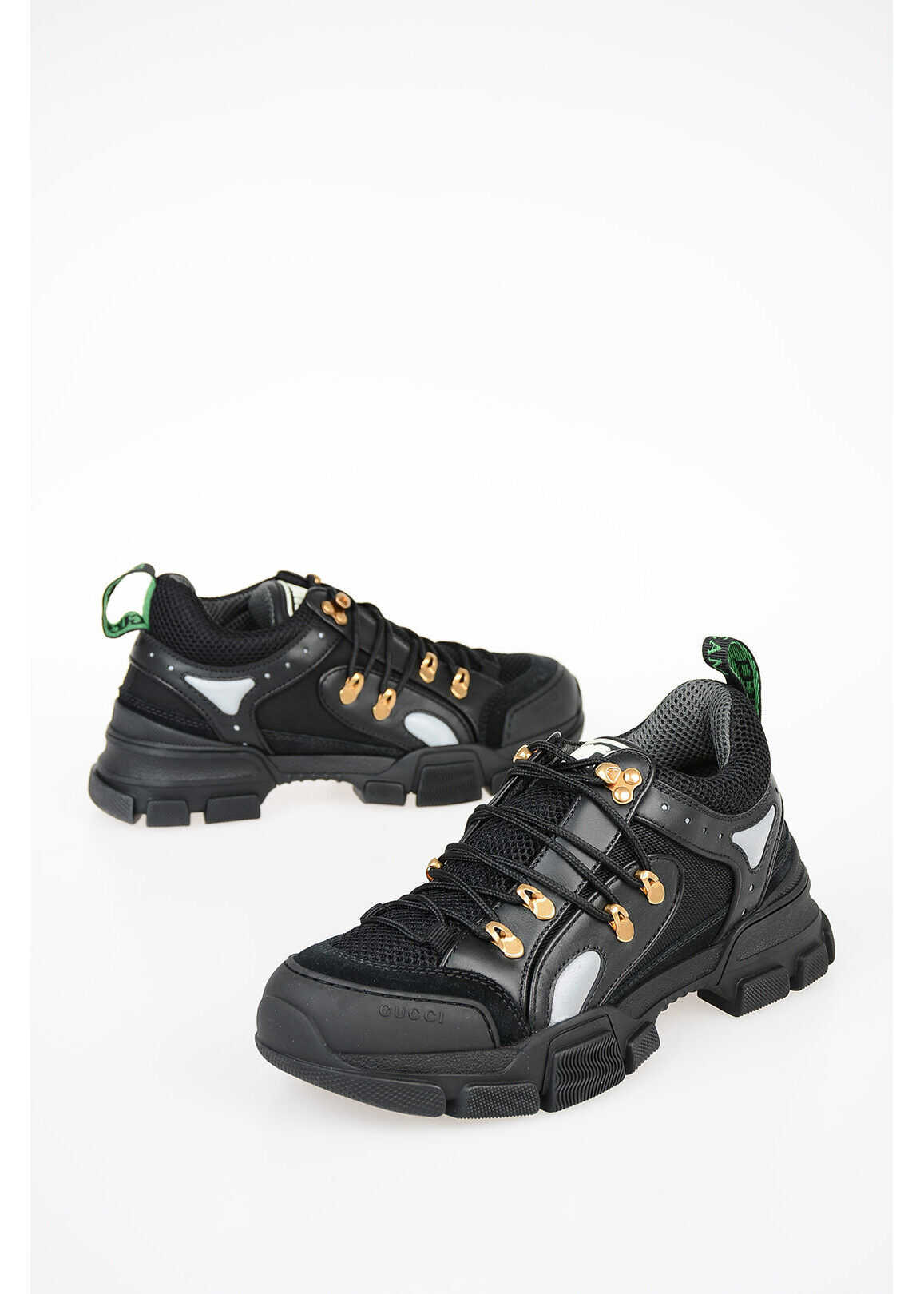 Gucci Leather Flashtrek Sneakers Black