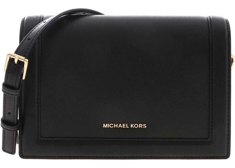 Michael Kors Jet Set Shoulder Bag In Black Black