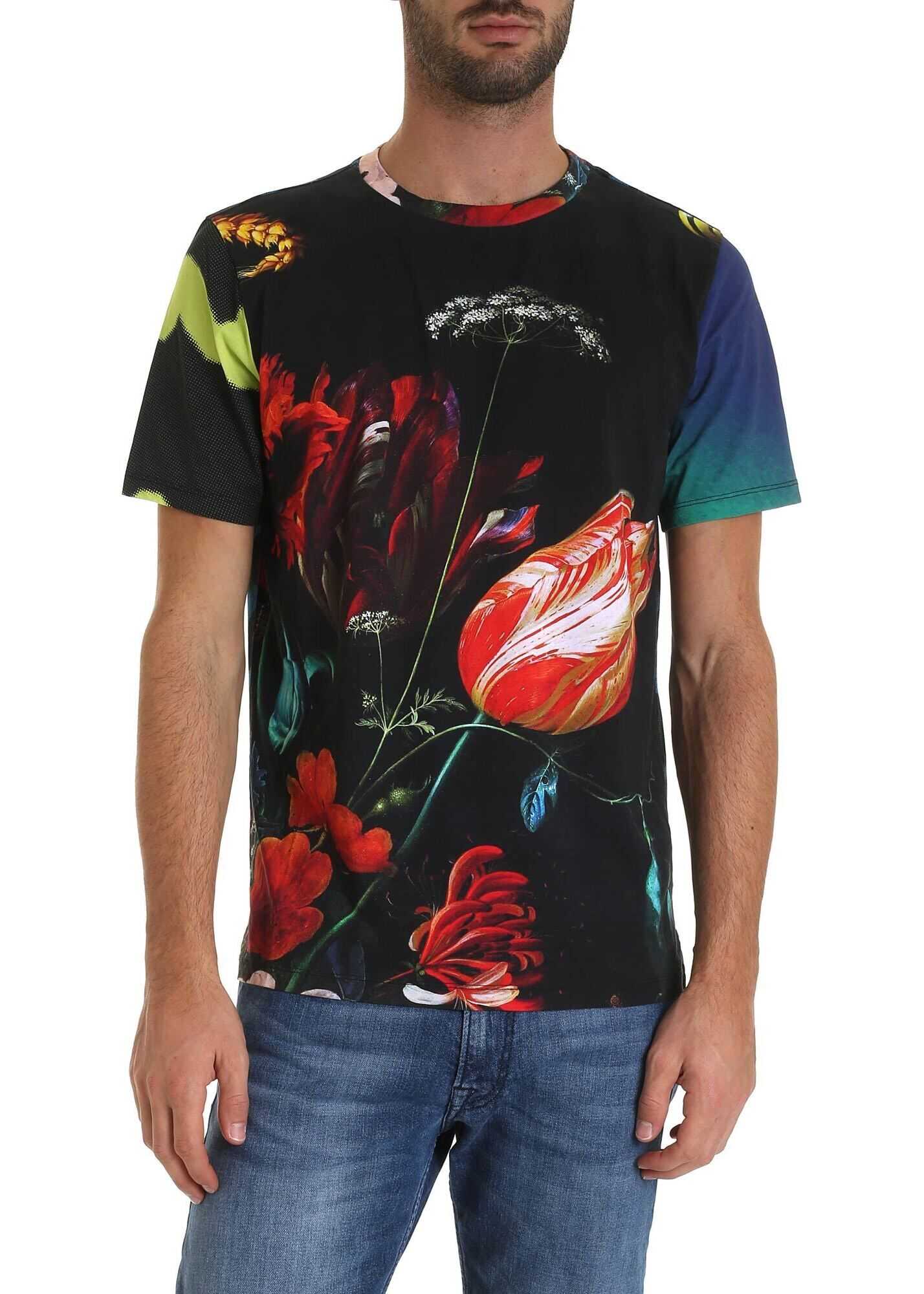 Paul Smith New Masters Print T-Shirt In Black Black