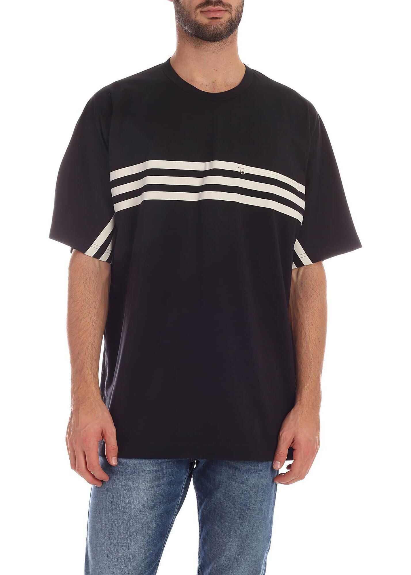 Y-3 3-Stripes Packable T-Shirt In Black Black