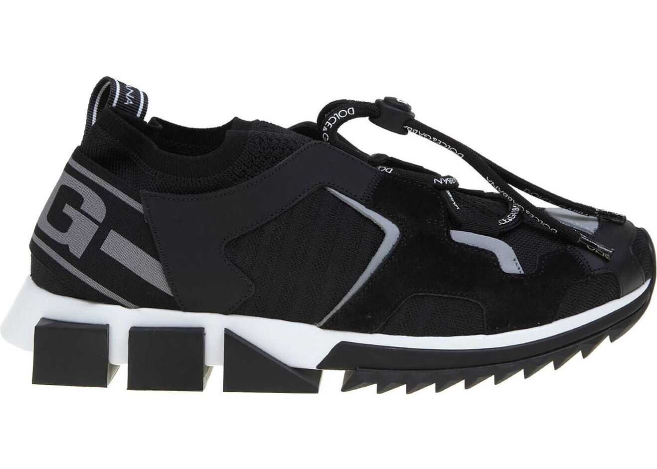 Dolce & Gabbana Sorrento Trekking Sneakers In Black Black