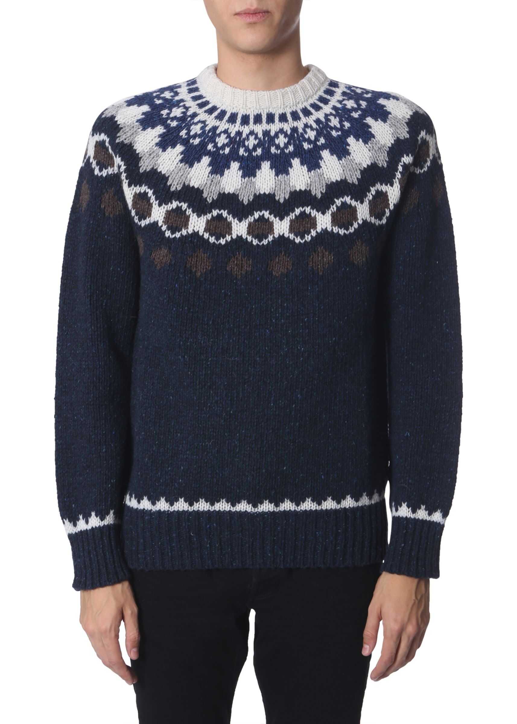 Woolrich Crew Neck Sweater BLUE