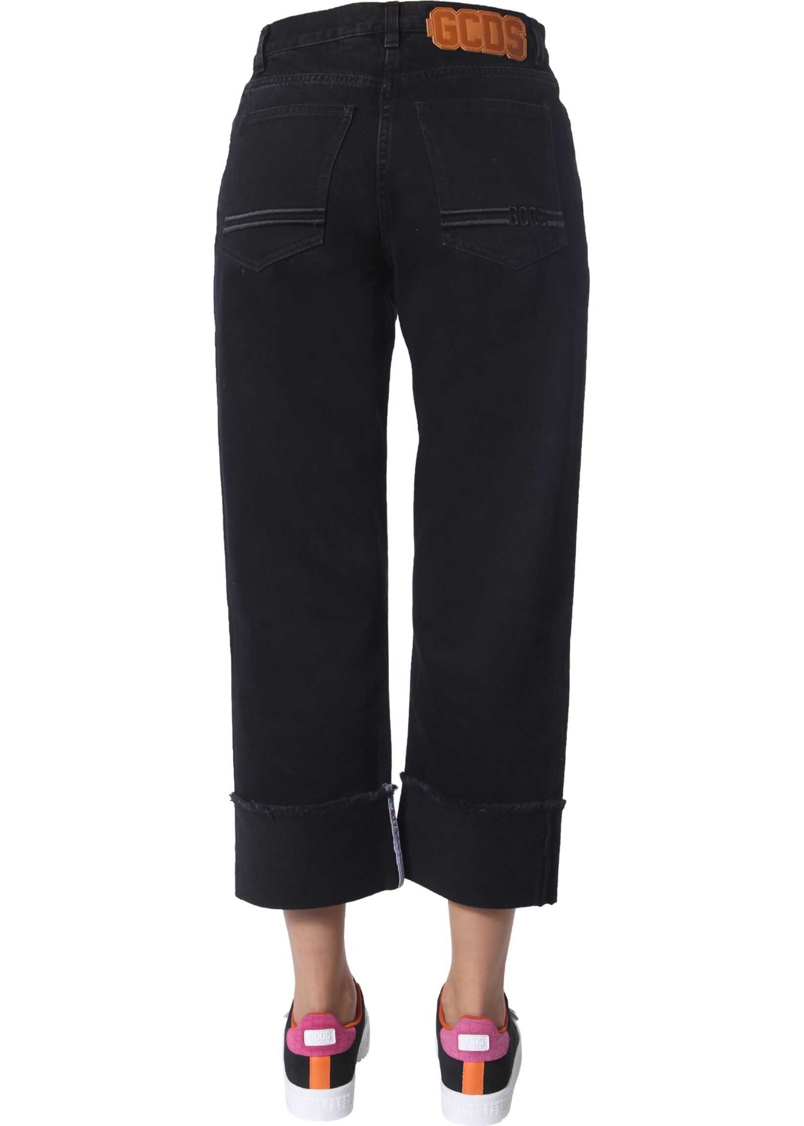 GCDS Boyfriend Jeans BLACK