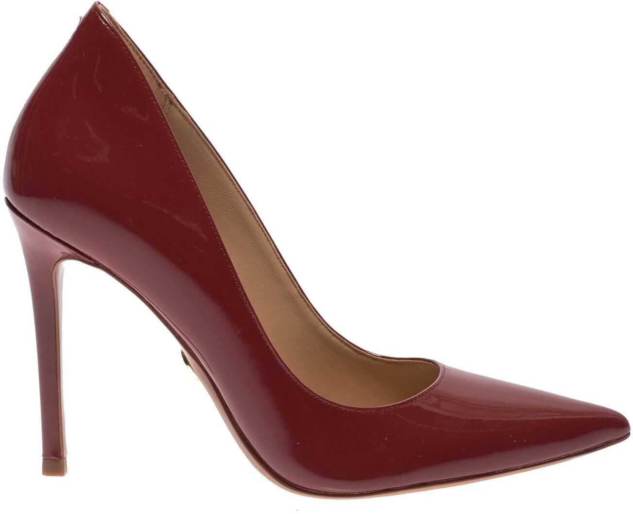 Michael Kors Pointed Keke Pumps In Brandy Color Red