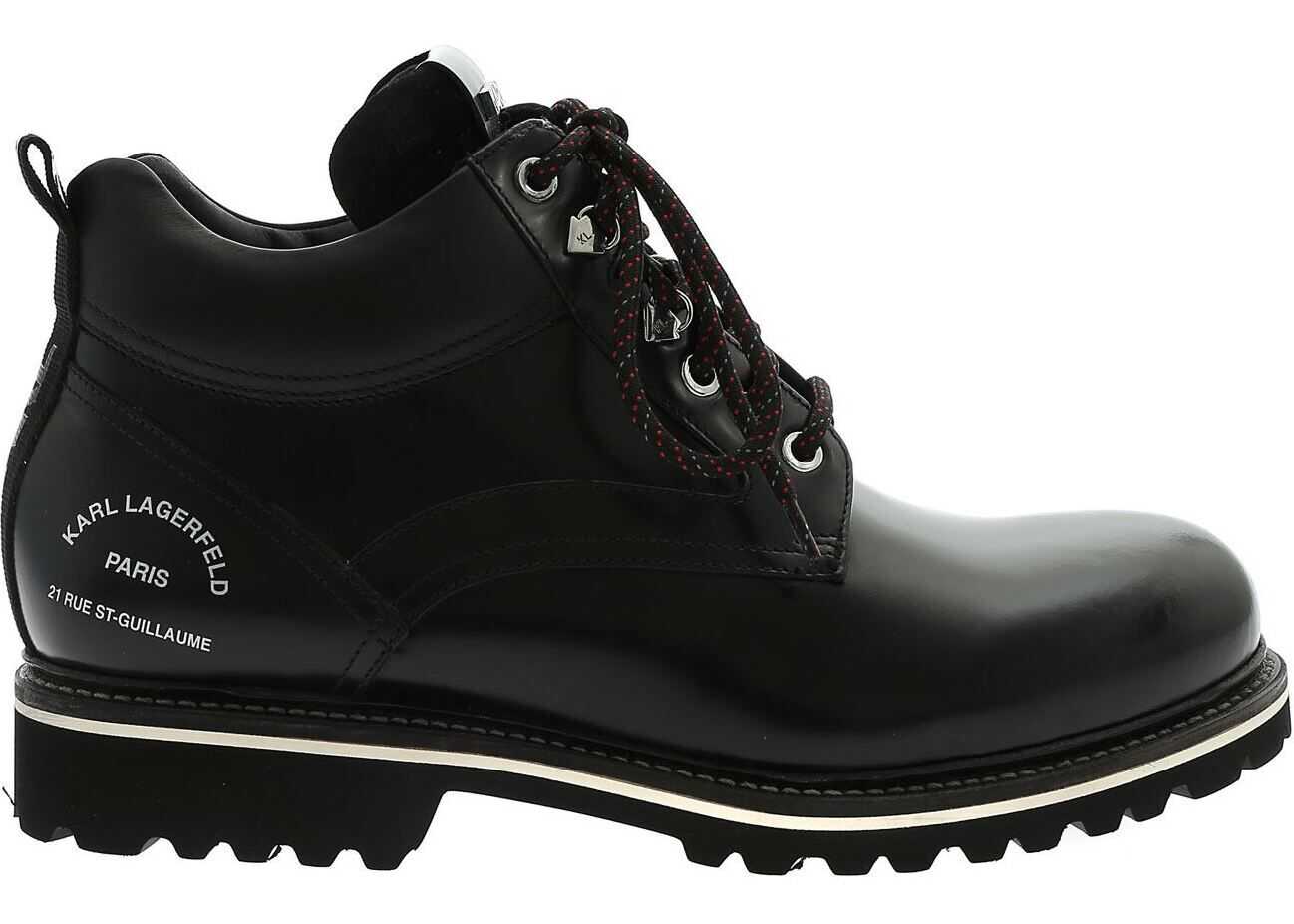 Karl Lagerfeld Terra Ankle Boots In Black Black