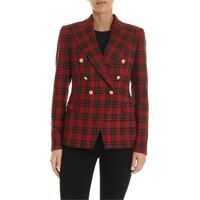 Sacouri office Alicya Jacket In Red Brown And Blue Femei