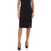 Fuste pana la genunchi Lace Detail Skirt In Black Femei