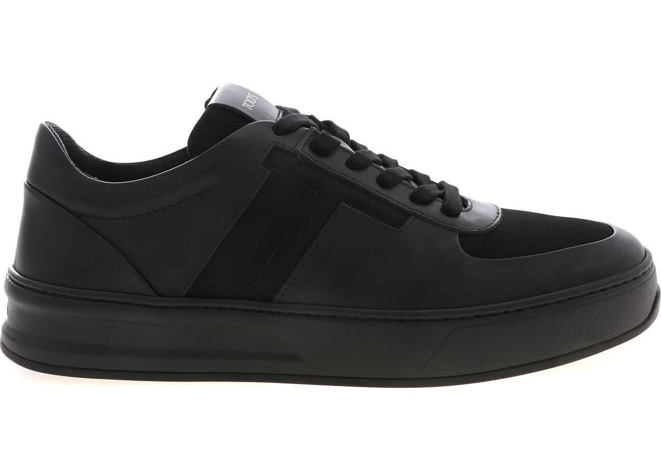 TOD'S T Logo Sneakers In Black Black