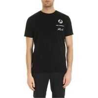Tricouri Logo Patch T-Shirt In Black Barbati
